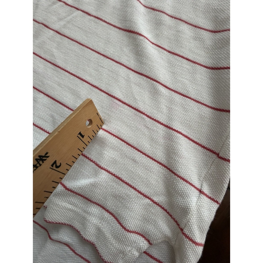 Chemise Lacoste Polo Shirt Vintage Small? Stripe Tennis Preppy 90s #ST13-2 - Picture 5 of 9